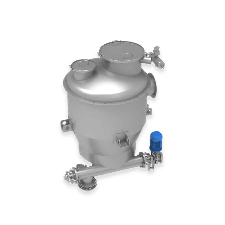 Silo with Integrated Screw Conveyor and Valve_01